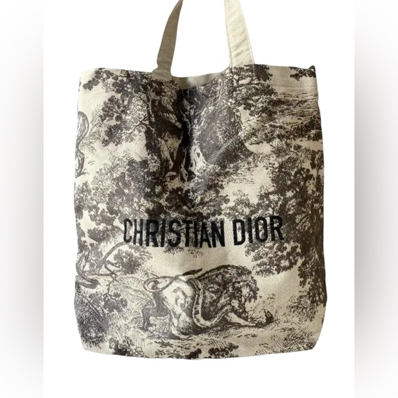 New in Bag RARE Christian Dior GWP Embroidered Tote Bag Made in Italy - Picture 11 of 13
